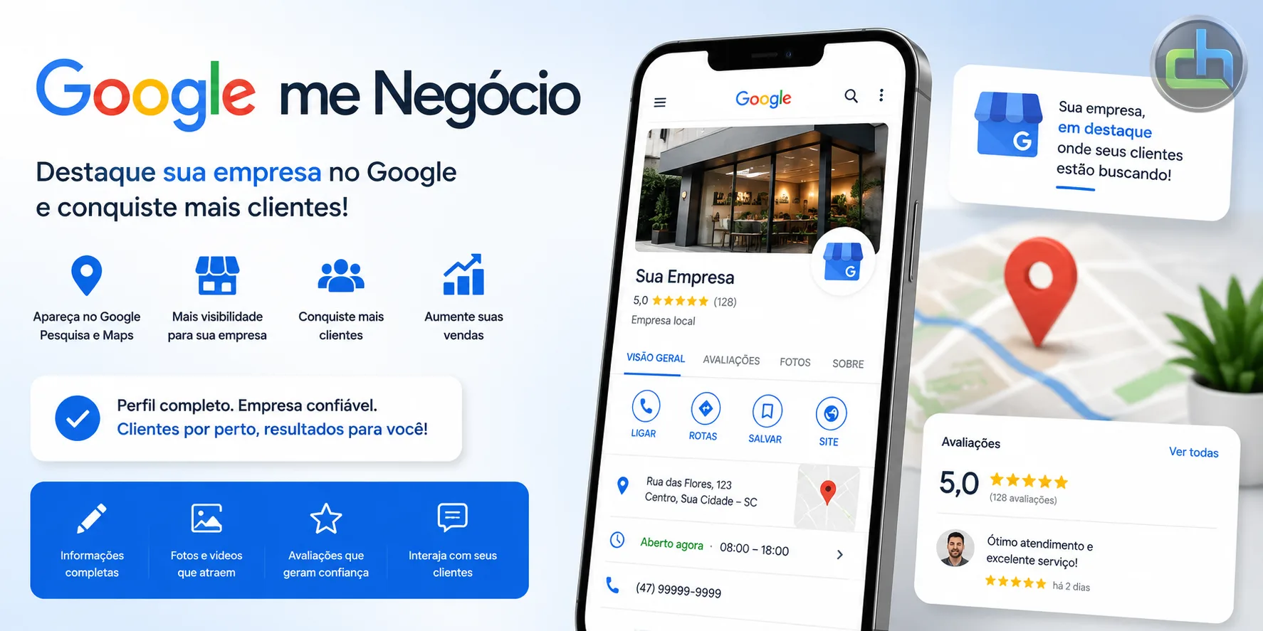 Gestão do Google Meu Negócio pela Chapada Host